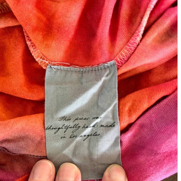 Raquel Allegra Tie-Dye Maxi Dress - Sunset Ombré Bohemian Bliss Size 2 (M) - Picture 10 of 11